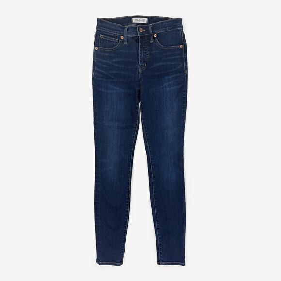 Madewell 9" High-Rise Skinny Jeans Size 25 Larkspur Dark Wash Mid Rise